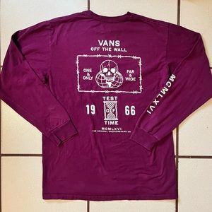Medium Vans Off the Wall long sleeve graphic tee